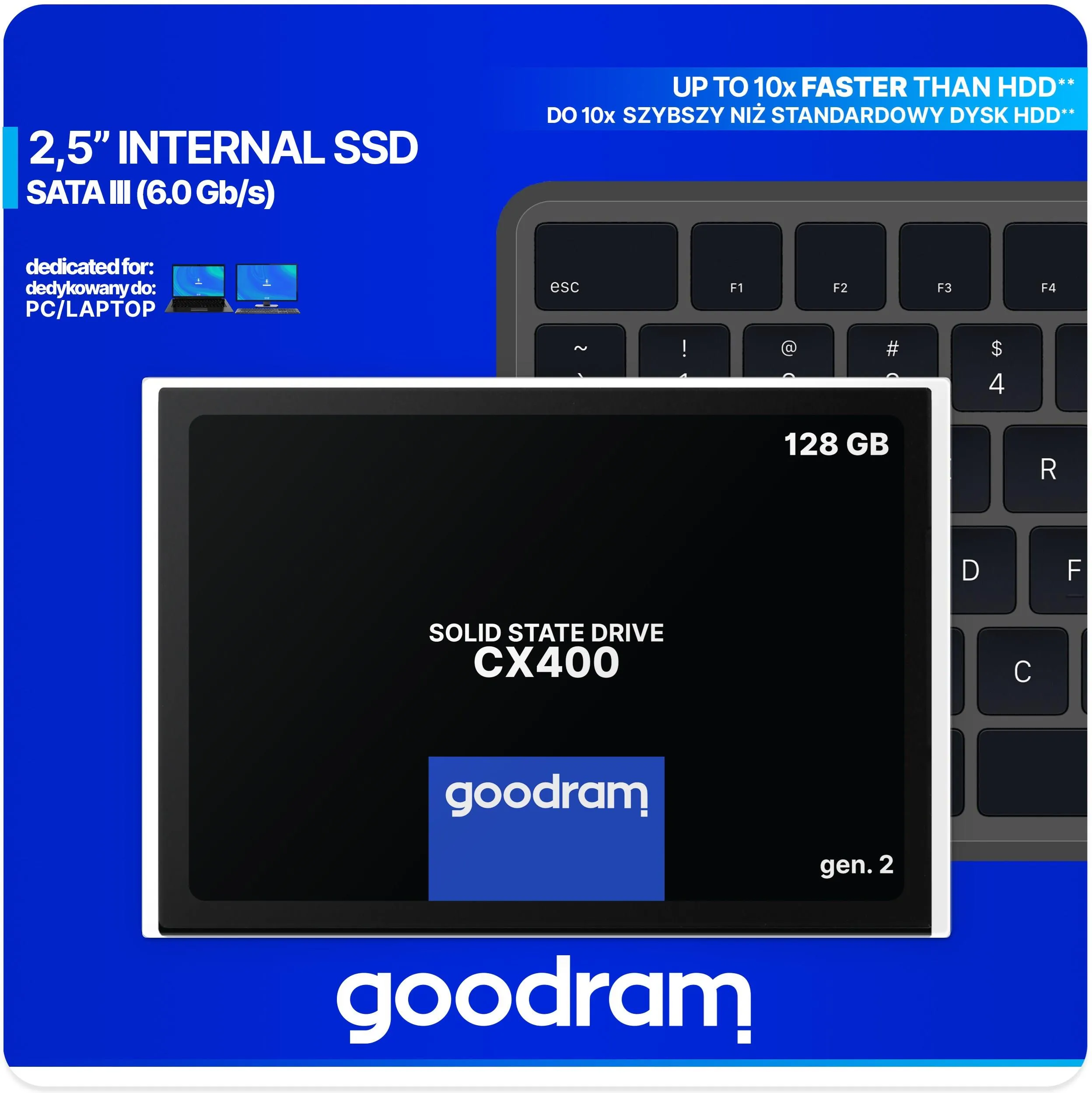 Szybki dysk SSD Goodram CX400 128GB 2.5