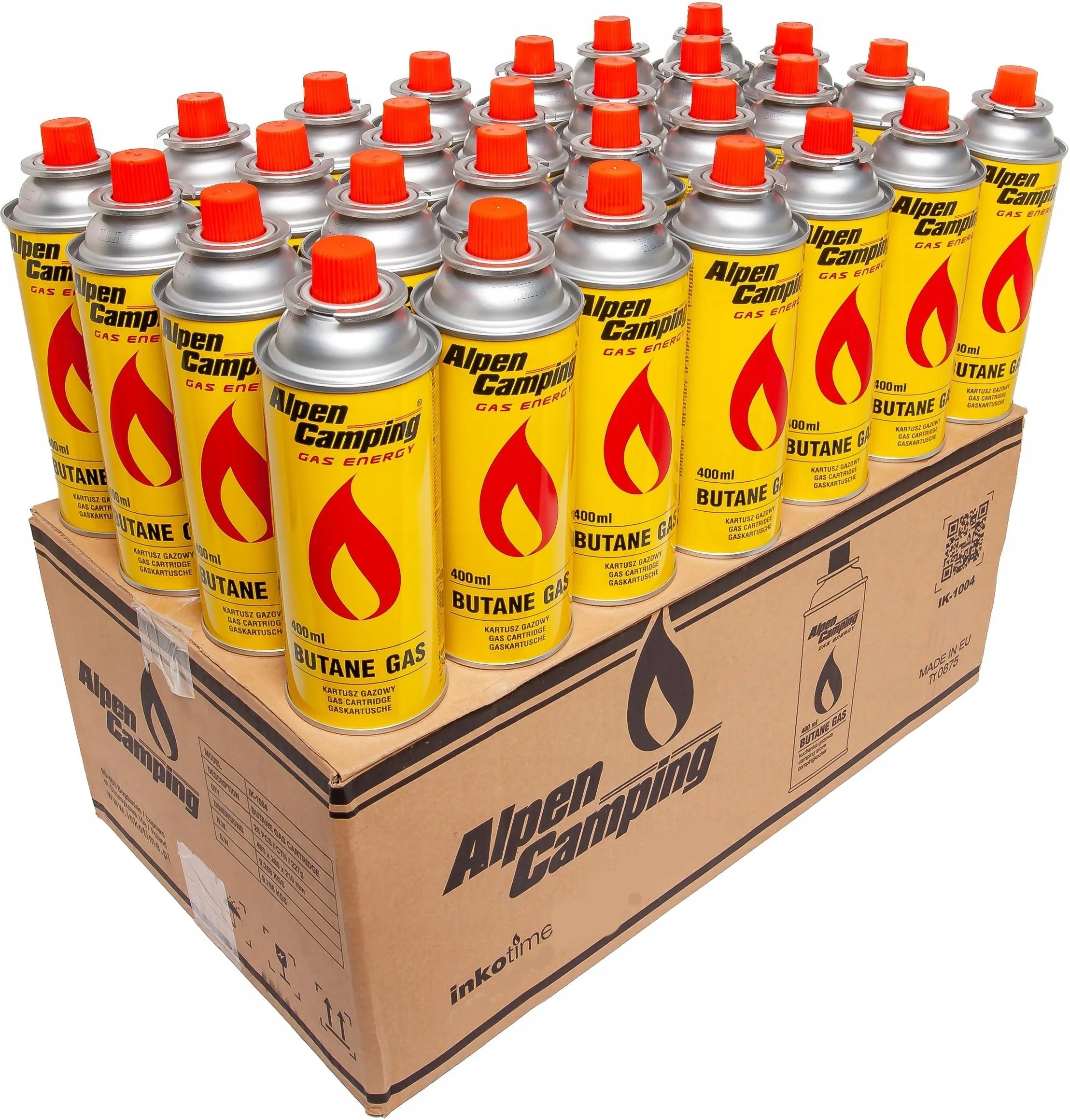 Kartusze gazowe Alpen Camping 227g 28 sztuk | Gaz do kuchenki palnika hurt