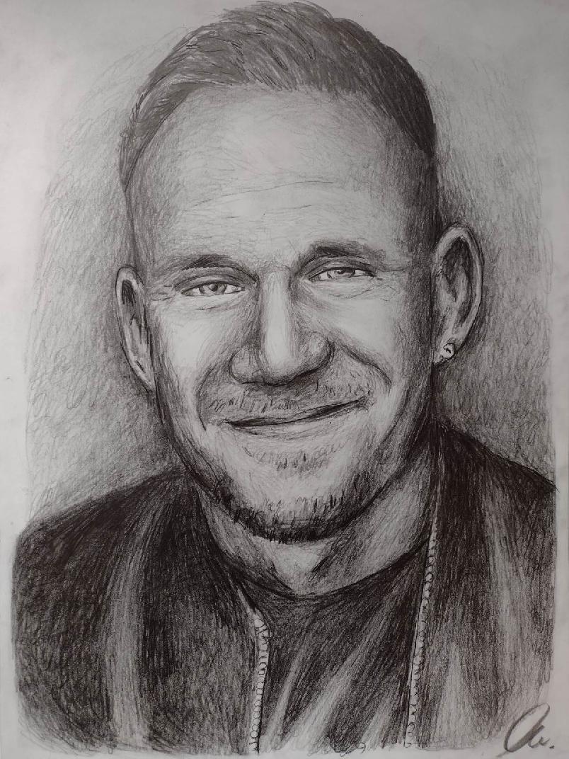 Portret ze zdjęcia ołówkiem lub kredkami elegancki i wzruszający prezent 
