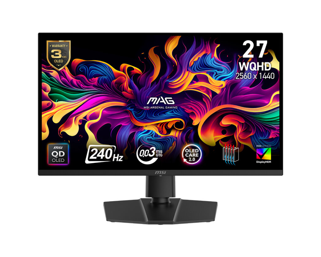 Monitor gamingowy MSI QD-OLED 27 cali 240Hz 2K do gier